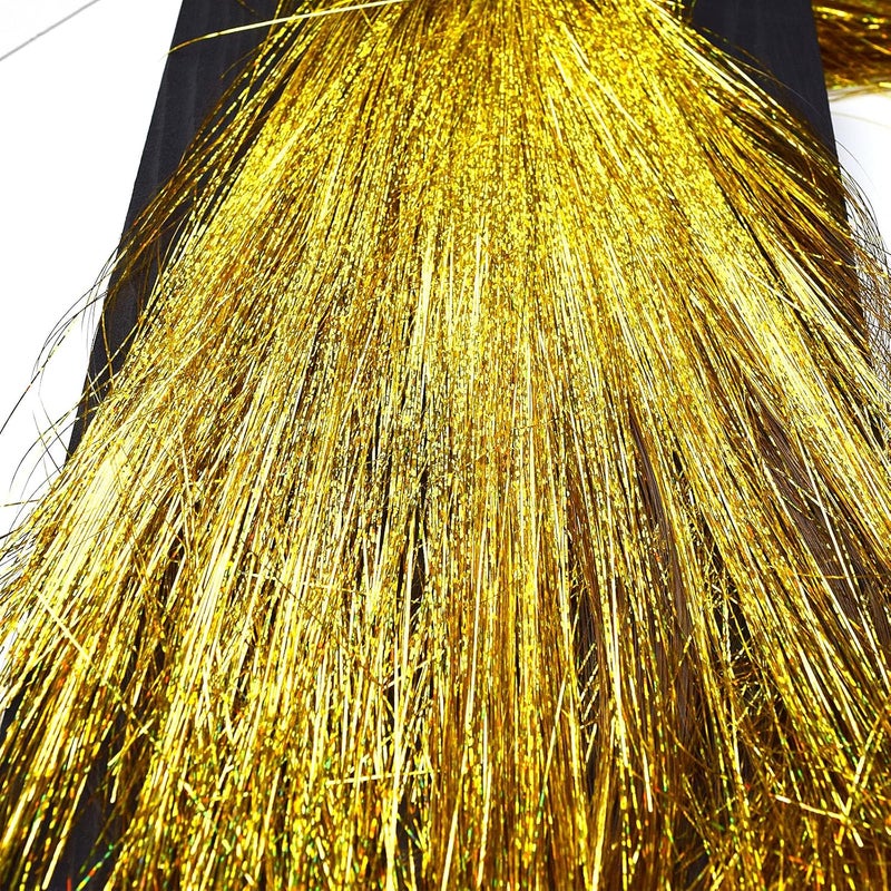 chaekoy 2000 Strands Christmas Tinsel Icicles, 19.7" Shiny Mylar Foil Icicle for Xmas Tree, Holiday, Birthday, Wedding, Party Hanging Decoration, Gold - Image 4